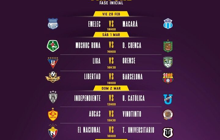 Mushuc Runa vs. Barcelona SC: Fecha, hora y dónde ver el partido de la Liga Ecuabet 2026