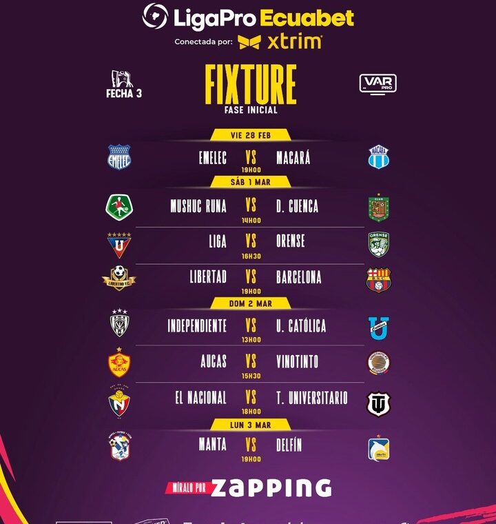 Mushuc Runa vs. Barcelona SC: Fecha, hora y dónde ver el partido de la Liga Ecuabet 2026